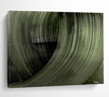 Load image into Gallery viewer, Swirling Dark Green Abstract Forms Abstract acrylic painting DLZ123