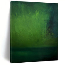 Load image into Gallery viewer, Deep Green Abstract Field Acrylic Art - Ideal for Nature - lover’s Study & Eco - friendly Café LargeART0628