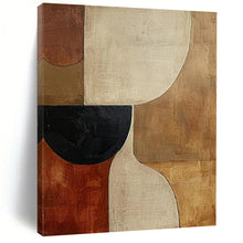 Load image into Gallery viewer, Neutral - Toned Geometric Abstract - Great for Mid - Century Living Room & Office Lounge LargeART2365