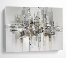 Load image into Gallery viewer, Monochrome Cityscape - Urban Living Room Art LargeART1551