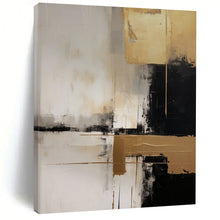 Load image into Gallery viewer, Minimalist Abstract Art, Metallic - Accented Neutral Painting for Luxury Living Room & Chic Office LargeART2251