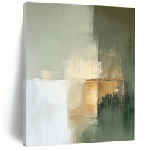 Load image into Gallery viewer, Large Soft Green and Beige Abstract Art - Ideal for Minimalist Bedroom & Calm Waiting Room LargeART0770