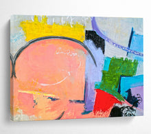 Load image into Gallery viewer, Pastel - Pop Geometric Abstract Painting on Canvas DKH560