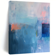 Load image into Gallery viewer, Blue - Toned Abstract Landscape Canvas Painting, Ideal for Coastal Home Office & Minimalist Living Room LargeART1178