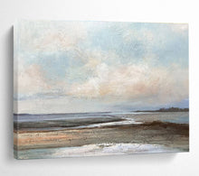 Load image into Gallery viewer, Impressionistic Seascape Painting on Canvas - “Coastal Calm” DKH755