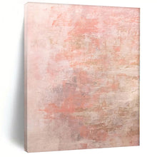 Load image into Gallery viewer, Hand - painted Substantial Soft Pink and Beige Abstract Acrylic Art for Serene Bedrooms LargeART0016