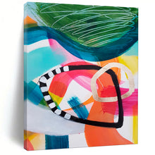 Load image into Gallery viewer, Colorful Abstract Shape Art, Suited for Eclectic Office & Creative Classroom LargeART1825