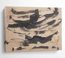 Load image into Gallery viewer, Ink - Style Abstract Painting on Canvas - “Fluid Strokes” DKH735