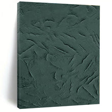 Load image into Gallery viewer, Large - Format Dark Green Textured Acrylic Art for Library & Meditation Room LargeART0430