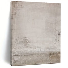 Load image into Gallery viewer, Light Gray Textured Abstract Art for Minimalist Bedroom & Calm Meditation Space LargeART0962