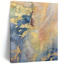 Load image into Gallery viewer, Colorful Abstract with Gold Accents Acrylic Art - Ideal for Bohemian - chic Living Room & Creative Studio LargeART0582
