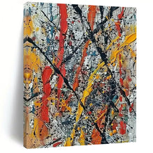 Load image into Gallery viewer, Color - Splashed Abstract Painting - Great for Game Room & Creative Studio LargeART2355