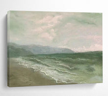 Load image into Gallery viewer, Soft Toned Seaside Landscape - Tranquil Living Room or Bedroom Art LargeART1522