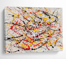 Load image into Gallery viewer, Dynamic Splatter Abstract Painting for Modern Studio & Creative Café DKH303