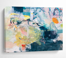 Load image into Gallery viewer, Colorful Mixed - Media Abstract Art for Eclectic Lounge & Creative Coworking DKH076
