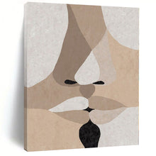 Load image into Gallery viewer, Abstract Face Collage Canvas Painting, Great for Art - Filled Bedroom & Contemporary Gallery LargeART1157