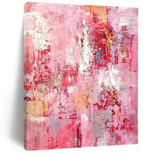 Load image into Gallery viewer, Large - Scale Hand - painted Pink Abstract Splendor Acrylic Art for Feminine - Inspired Bedrooms LargeART0204