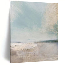 Load image into Gallery viewer, Soft Coastal Abstract Canvas Painting, Great for Beach House Bedroom & Seaside Wellness Center LargeART1102
