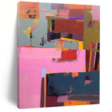 Load image into Gallery viewer, Vibrant Blocks - Colorful Geometric Abstract Acrylic Art, Great for Contemporary Dining Areas and Creative Studios DTP032