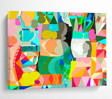 Load image into Gallery viewer, Geometric Color Block Abstract Art for Modern Playroom & Trendy Office DKH065