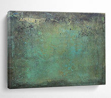 Load image into Gallery viewer, Green & Blue Textured Abstract - Earthy Living Room Art LargeART1518