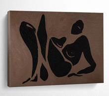 Load image into Gallery viewer, Abstract Figurative Painting on Canvas - “Elegant Silhouettes” DKH743
