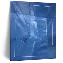 Load image into Gallery viewer, Large - Scale Blue - Purple Geometric Abstract Art for Modern Living Room & Creative Studio LargeART0458