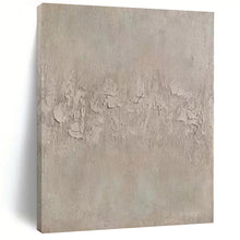 Load image into Gallery viewer, Textured Neutral Canvas Abstract Canvas Painting, Ideal for Serene Yoga Studio & Minimalist Meditation Room LargeART1113