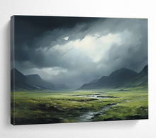 Load image into Gallery viewer, Dramatic Landscape Abstract Painting for Rustic Lodge & Nature - Lover’s Study DKH170