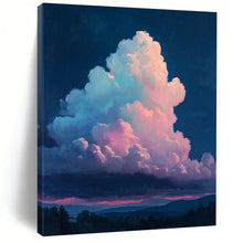 Load image into Gallery viewer, “Colorful Clouds at Dusk” - Impressionistic Abstract Acrylic, Great for Bedroom and Nature - Themed Lounge DTP009