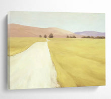 Load image into Gallery viewer, Minimalist Landscape Painting on Canvas - “Yellow Pathway” DKH742