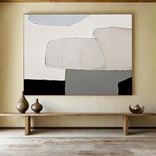 Load image into Gallery viewer, Soft Color - Blocked Abstract Painting on Canvas - “Gentle Divide” DKH597