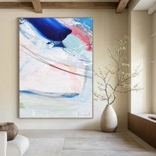 Load image into Gallery viewer, “Abstract with Blended Pastel Tones and Linear Accents” – Harmonious Abstract Creating a Sense of Flow DTP150