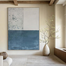 Load image into Gallery viewer, Oversized Hand - painted Split Tones Abstract Acrylic Art for Artistic Studios LargeART0139