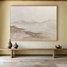 Load image into Gallery viewer, Textured Monochromatic Abstract Landscape Painting DKH465
