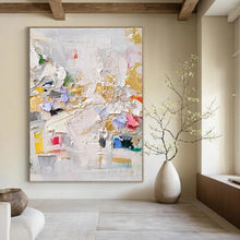 Load image into Gallery viewer, “Colorful Palette Knife Abstract” Abstract Painting on Canvas, Eclectic Home Art DKH1027