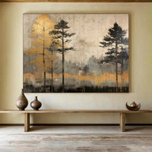 Load image into Gallery viewer, Golden Forest Landscape - Cozy Living Room Art LargeART1575