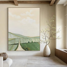 Load image into Gallery viewer, “Pastel Rural Pathway” - Soft - Toned Landscape Art on Canvas DKH1449