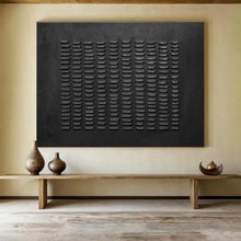 Load image into Gallery viewer, Minimalist Black Abstract Art for Industrial Office & Calm Waiting Room DKH089