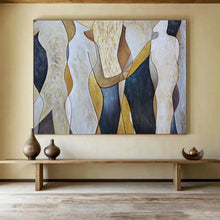 Load image into Gallery viewer, Abstract Figurative Painting on Canvas - “Shapes in Harmony” DKH731