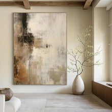 Load image into Gallery viewer, Earth - Toned Abstract Blend Abstract Canvas Painting, Suited for Rustic Living Room & Calm Bedroom LargeART1210