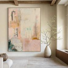 Load image into Gallery viewer, Pastel Abstract Collage Art for Bohemian Nursery & Whimsical Tea Room LargeART0942