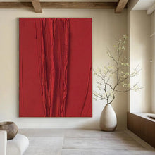 Load image into Gallery viewer, Red Textured Veins Acrylic Art, Suited for Modern Art Gallery & Bold Dining Room LargeART1071