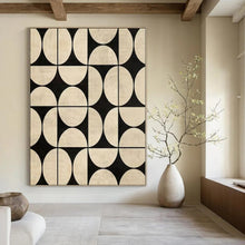 Load image into Gallery viewer, Geometric Circle and Square Pattern Acrylic Art, Great for Mid - Century Modern Home & Stylish Retail Display LargeART1082