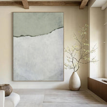 Load image into Gallery viewer, Split Tones in Gray – Minimalist Abstract with Textured Layers DTP241