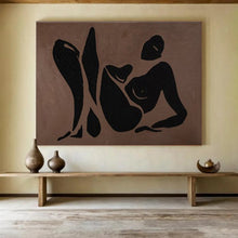 Load image into Gallery viewer, Abstract Figurative Painting on Canvas - “Elegant Silhouettes” DKH743