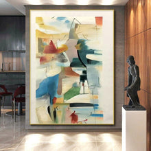 Load image into Gallery viewer, Vibrant Color Block Abstract Acrylic Art - Suited for Art Deco - style Lounge & Creative Kids’ Playroom LargeART0609