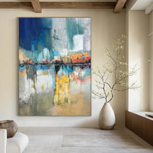 Load image into Gallery viewer, Cityscape Abstract Art, Fit for Urban Apartment & Modern Gallery LargeART2331