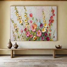 Load image into Gallery viewer, 3D Wildflowers Abstract Painting for Bohemian Garden Room & Art - Filled Café DKH260