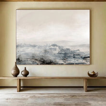 Load image into Gallery viewer, Misty Gray Abstract Landscape Abstract acrylic painting DLZ136